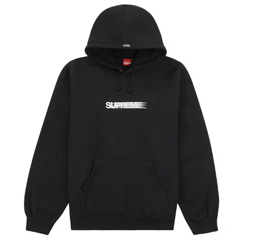 Supreme Motion Logo Hooded Sweatshirt (SS23) Black