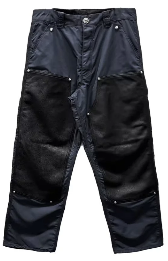 Chrome Hearts Nylon Leather Double Knee Carpenters Navy