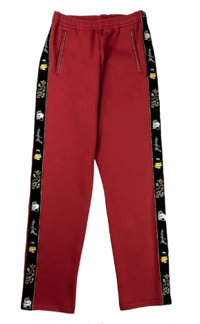 Kapital Ska Tape Track Pants Burgundy