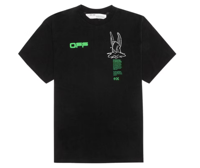 OFF-WHITE Oversized Fit Harry The Bunny T-shirt Black/Multicolor