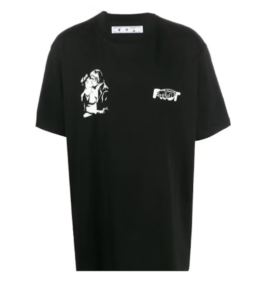OFF-WHITE Kiss 21 Print Over-Fit T-shirt Black
