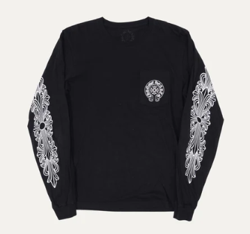 Chrome Hearts Honolulu Horseshoe Logo Long Sleeve T-Shirt