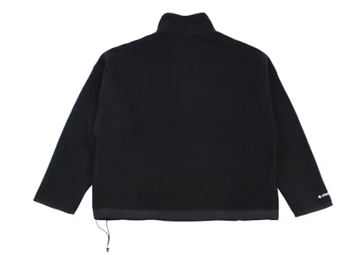 Chrome Hearts Half Zip Horse Shoe Fleece Jacket Black