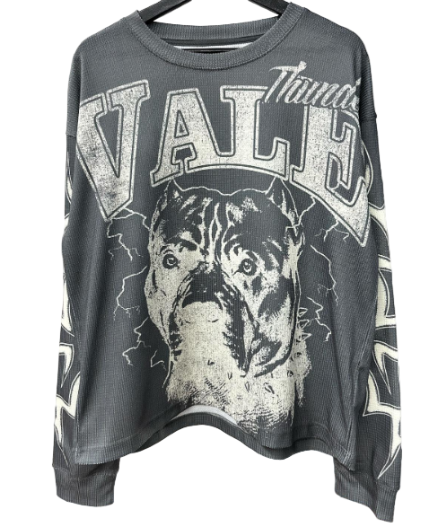 Vale Mad Dog Thermal Longsleeve Grey