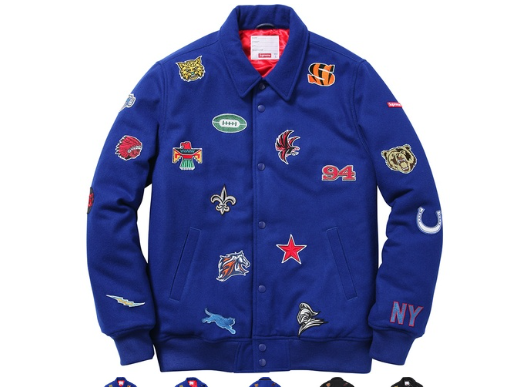 Supreme Franchise Varsity Jacket Royal Blue
