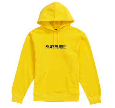 Supreme Motion Logo Hooded Sweatshirt (SS20) Lemon
