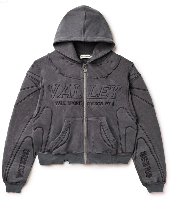 Vale Forever Black Armor Zip Up Hoodie Black