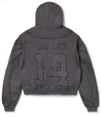 Vale Forever Black Armor Zip Up Hoodie Black