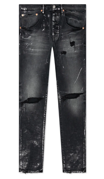 Purple Brand P002 Black Vintage Repair Jeans