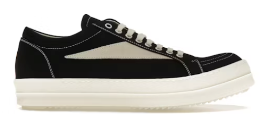 Rick Owens DRKSHDW Vintage Sneaks Low Black Milk