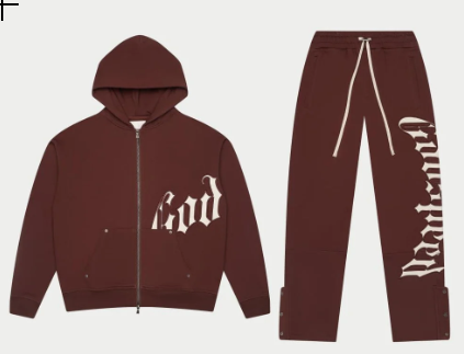 Godspeed OG Logo V2 Sweatsuit Set Brown/White