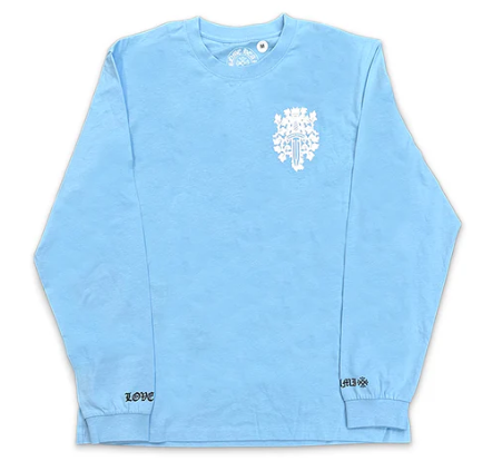 Chrome Hearts Dagger L/S Tee Miami Art Basel Exclusive Baby Blue