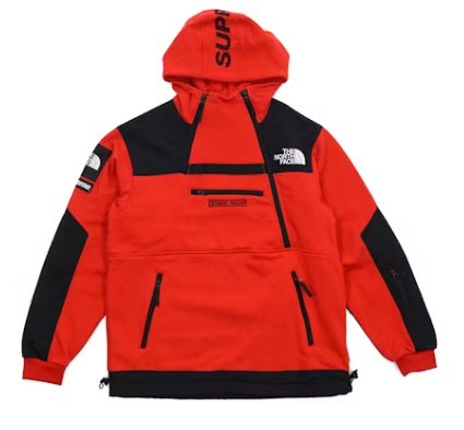 Supreme The North Face Steep Tech Hooded Sweatshirt Red