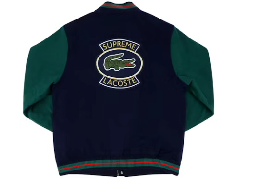 Supreme LACOSTE Wool Varsity Jacket