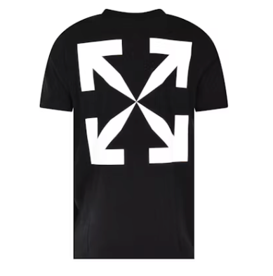 Off White Blue Mona Lisa T-Shirt Black