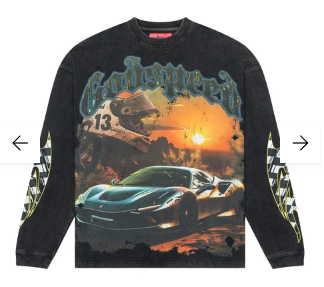 Godspeed Sunset Drift Long Sleeve Black Wash
