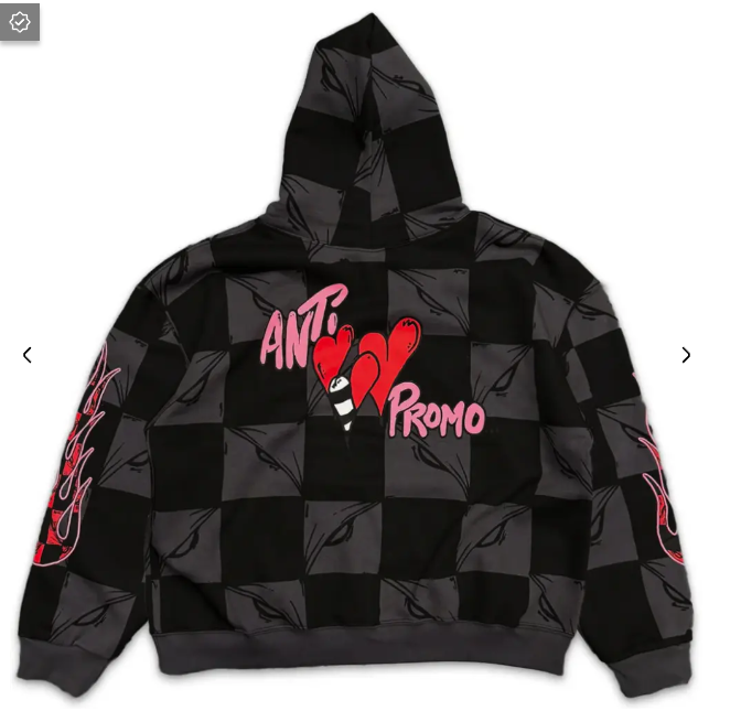 Matty Boy Anti Promo 99Eyes Flame Hoodie Black