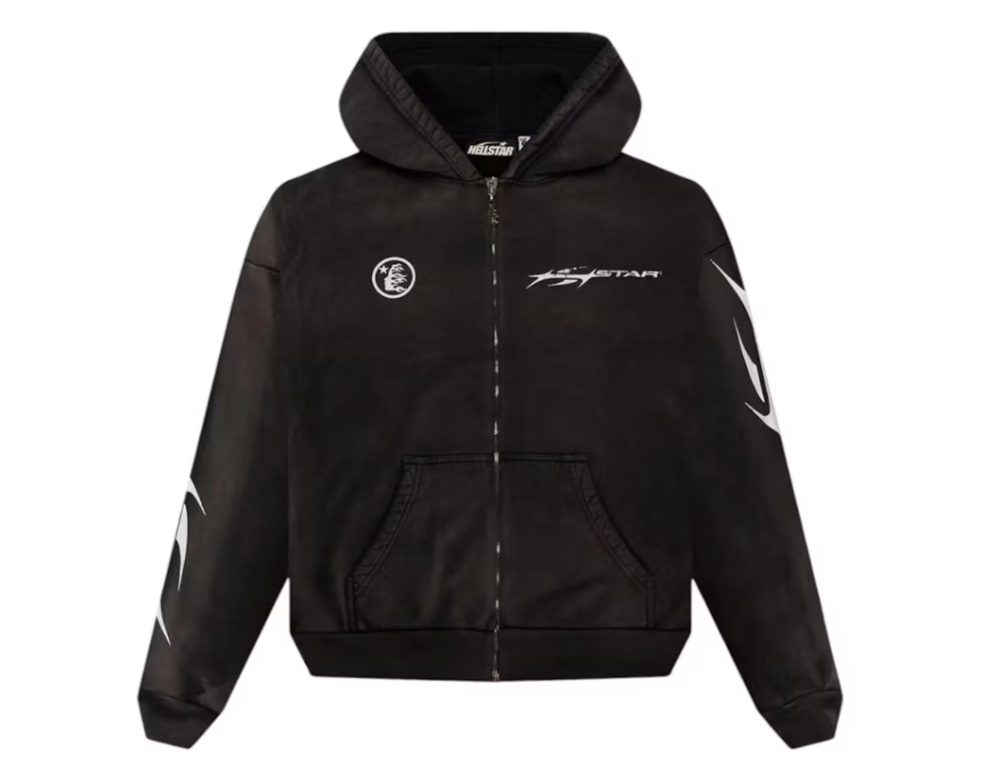 Hellstar Logo Zip-Up Black