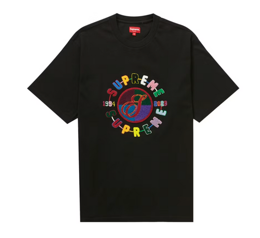 Supreme Chenille Crest S/S Top Black