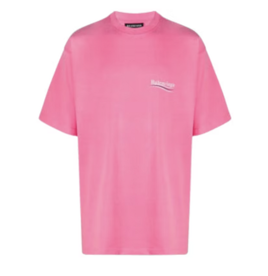 Balenciaga Political Campaign Logo T-shirt Light Pink