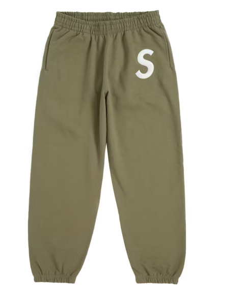 Supreme S Logo Sweatpant (FW24) Light Olive