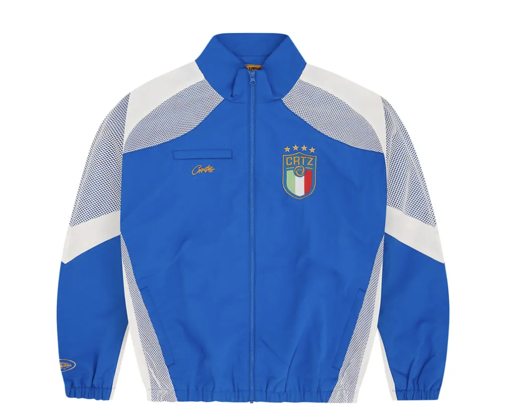 Corteiz Italia Shuku Jacket & Pant Set Blue/White