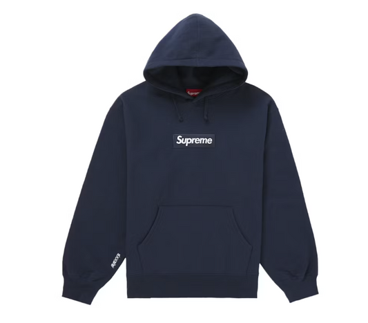 Supreme Box Logo Hooded Sweatshirt (FW25) Navy