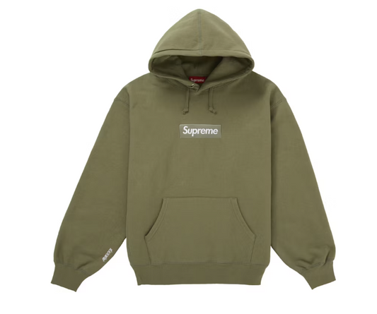 Supreme Box Logo Hooded Sweatshirt (FW25) Light Olive