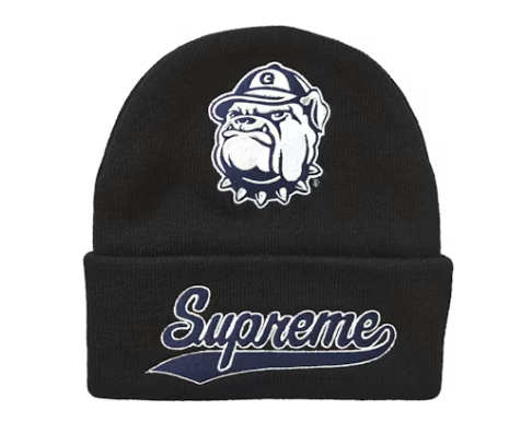 Supreme Mitchell & Ness NCAA Beanie Black