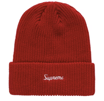 Supreme Loose Gauge Beanie (FW24) Red