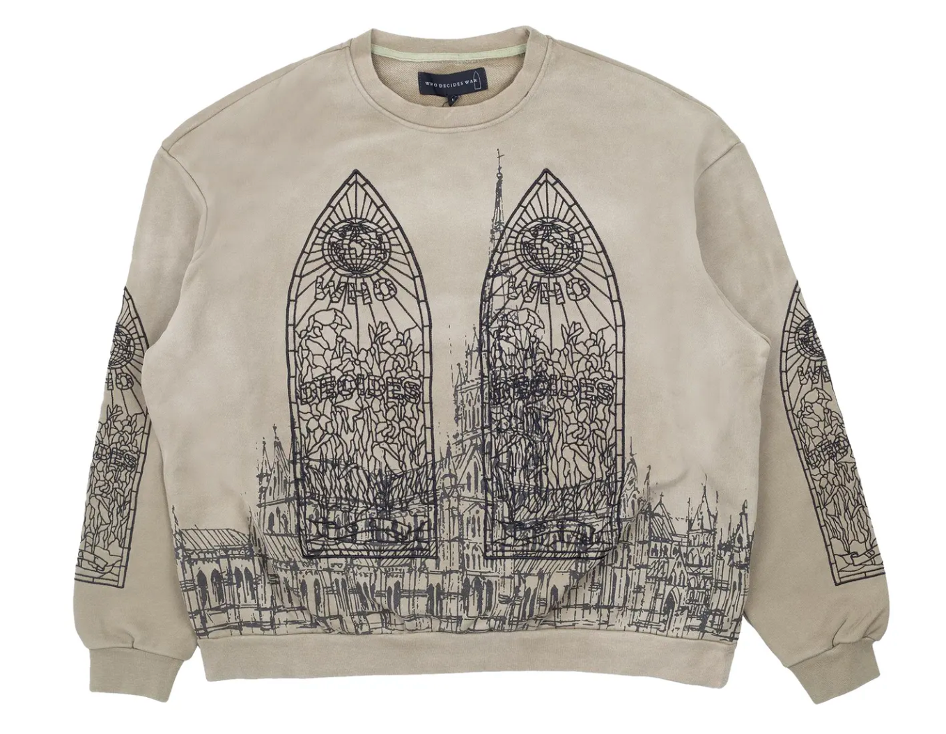 Who Decides War Cathedral Crewneck Olive