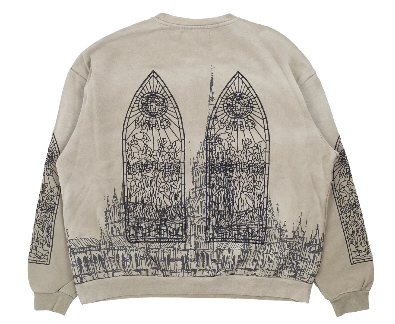 Who Decides War Cathedral Crewneck Olive
