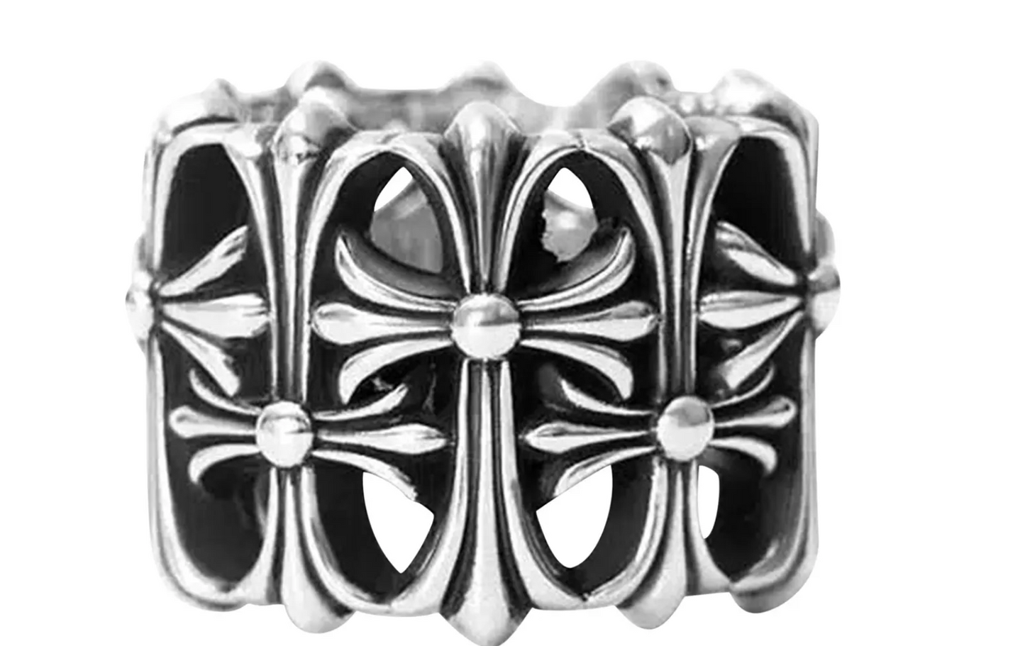 Chrome Hearts Cemetery Ring Silver