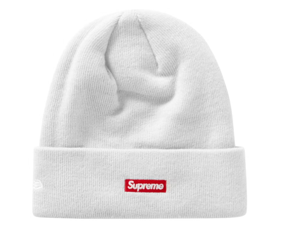 Supreme New Era S Logo Beanie (FW20) White