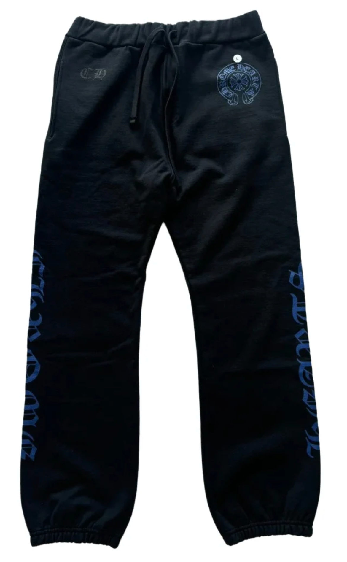 Chrome Hearts Horseshoe Logo Sweatpants Black/Blue