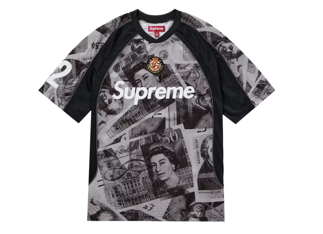 Supreme Pounds Soccer Jersey Black