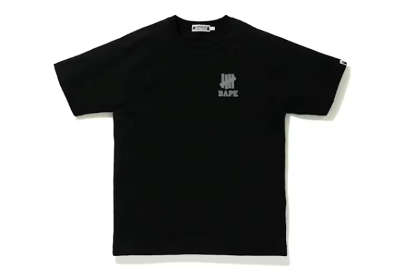 BAPE x Undefeated Ape Head Tee Black