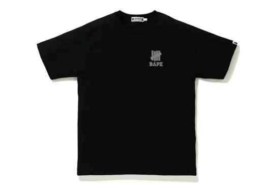 BAPE x Undefeated Ape Head Tee Black