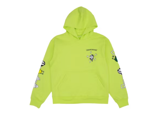 Chrome Hearts Matty Boy Link Hoodie Lime Green
