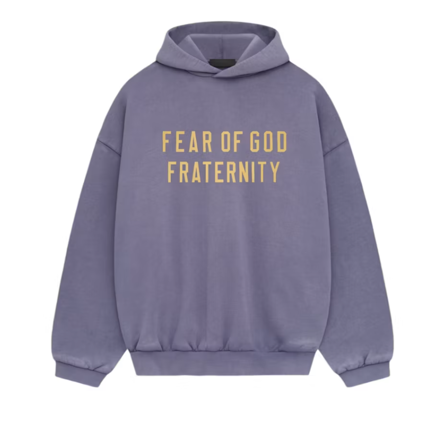 Fear of God Essentials Heavy Fleece Hoodie Lavender