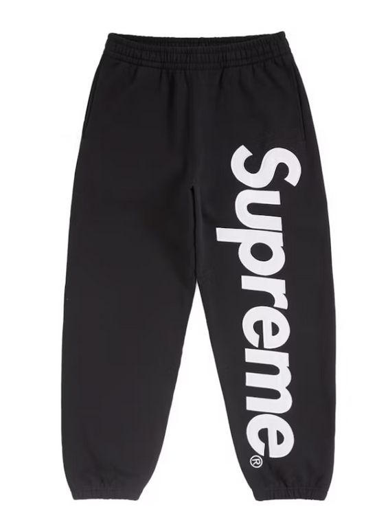 Supreme Satin Applique Sweatpant (FW24) Black