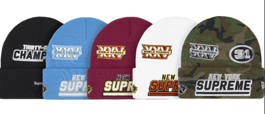 Supreme New Era Football Beanie