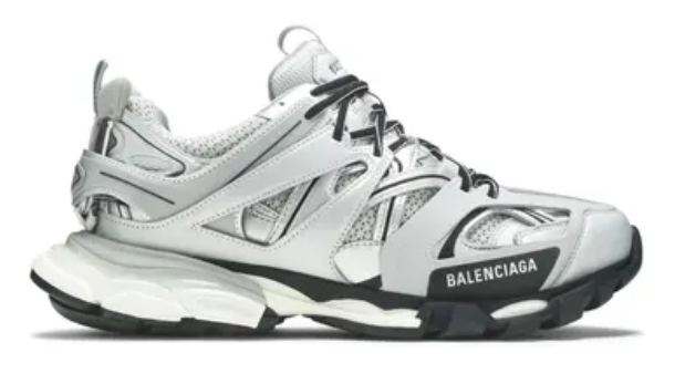 Balenciaga Track Trainer Metallic Silver
