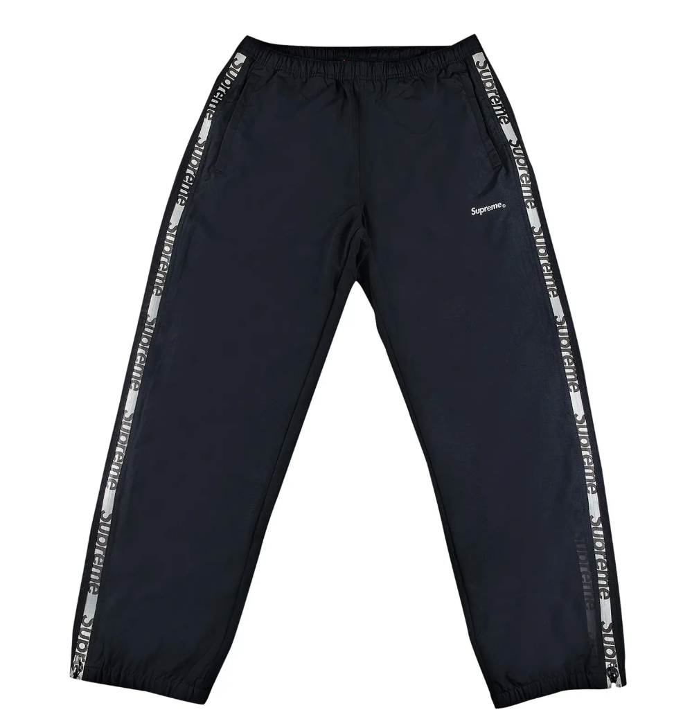 Supreme Reflective Zip Track Pant Black