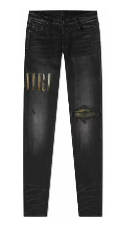 AMIRI Core Applique Jeans Aged Black