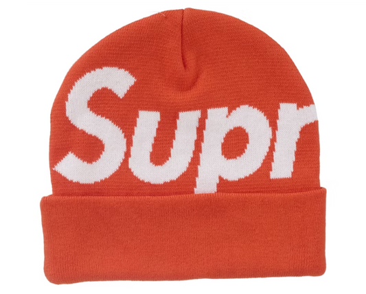 Supreme Big Logo Beanie (FW24) Orange