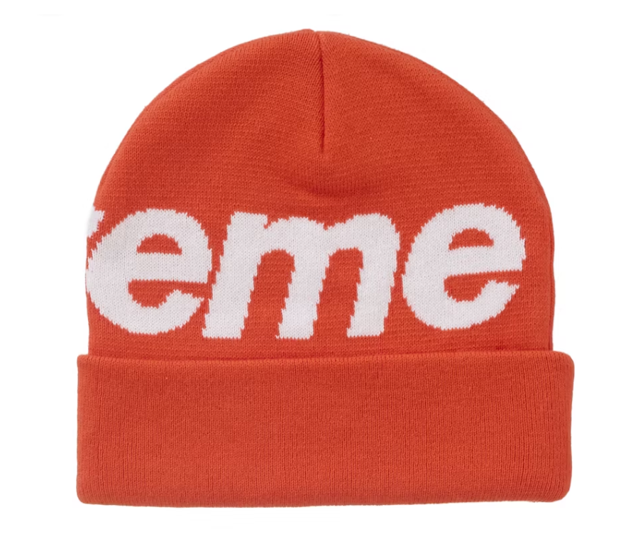 Supreme Big Logo Beanie (FW24) Orange