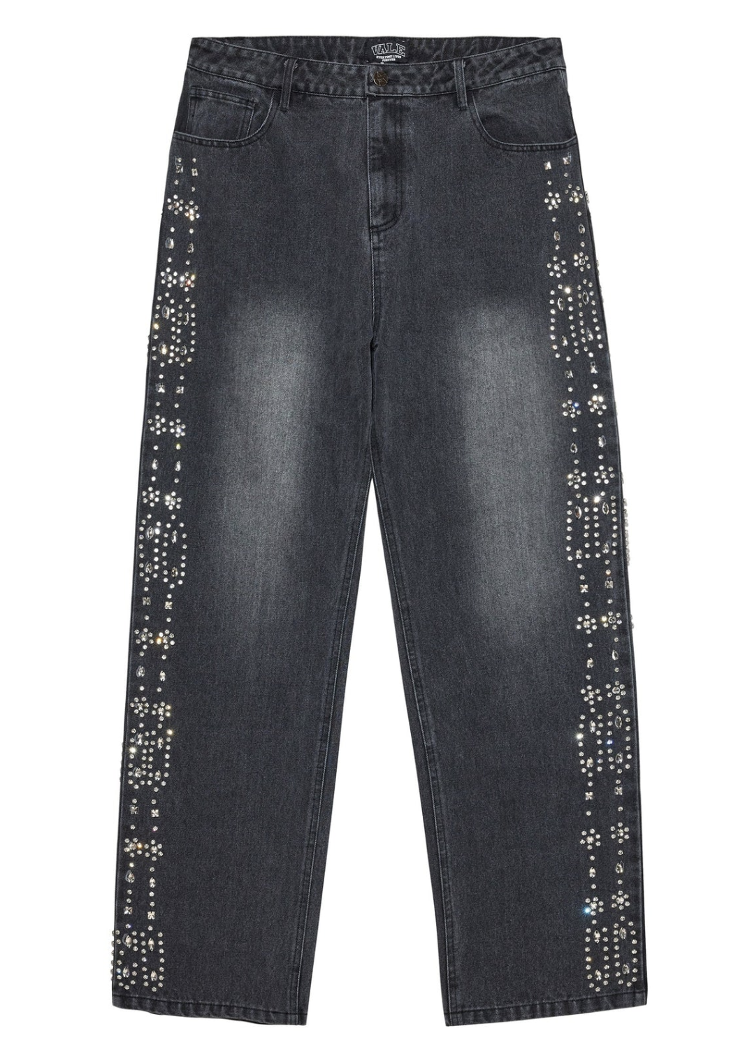 Vale Black Crystal Denim