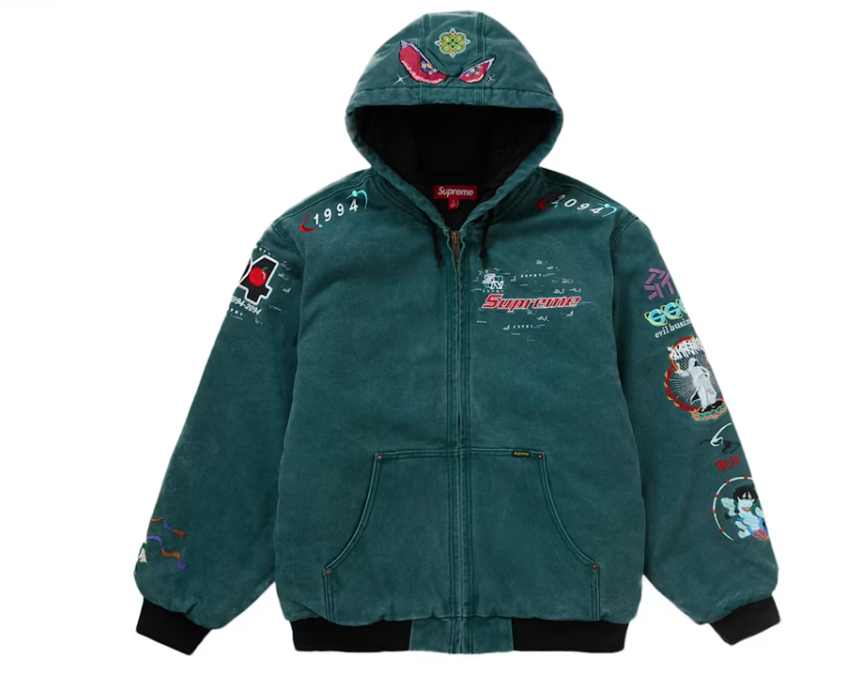 Supreme AOI Hooded Work Jacket Teal