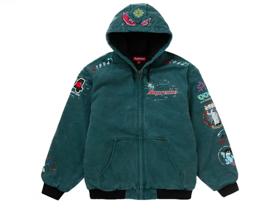 Supreme AOI Hooded Work Jacket Teal